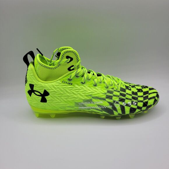 Under Armour Football Cleats Mens 12 Green Spotlight Clone MC LE 3026336-300 - Picture 9 of 16